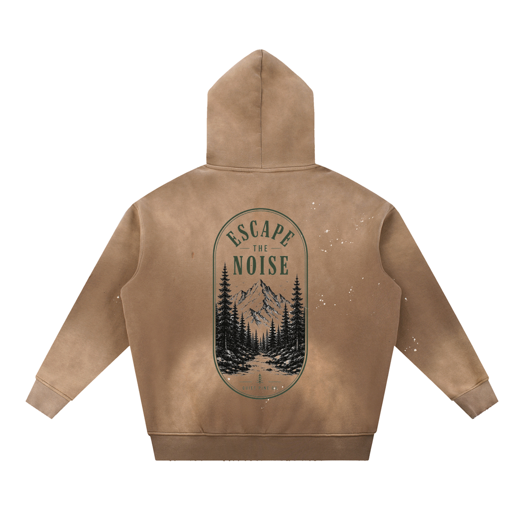 Vintage Washed Fleece Hoodie
